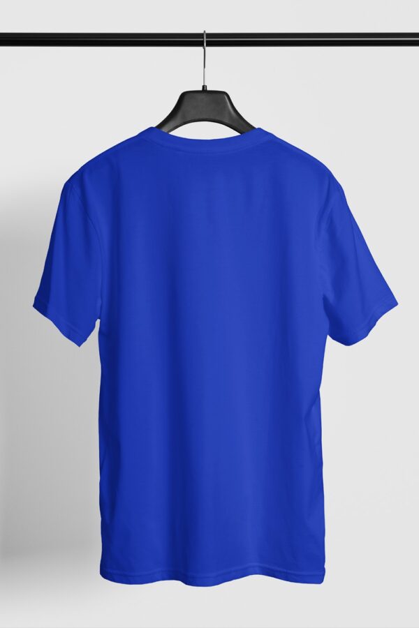Plain Round Neck Regular Fit Cotton T-Shirt, 180 GSM in Royal Blue