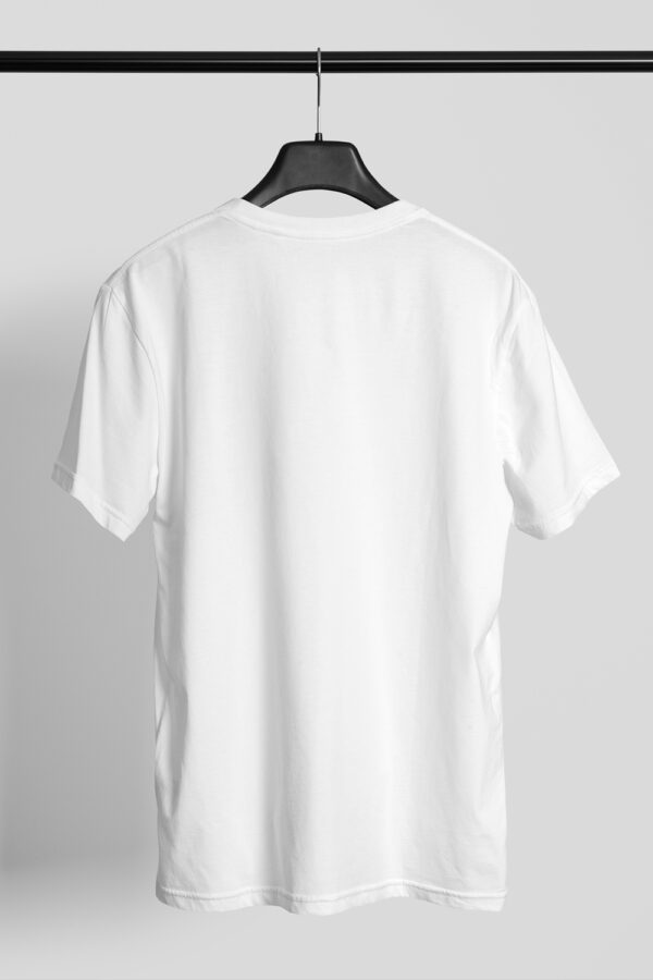 Plain Round Neck Regular Fit Cotton T-Shirt, 180 GSM in White