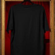 Plain Round Neck Oversized Fit Cotton T-Shirt, 180 GSM in Black