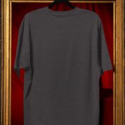 Plain Round Neck Oversized Fit Cotton T-Shirt, 180 GSM in Melange Charcoal