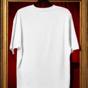 Plain Round Neck Oversized Fit Cotton T-Shirt, 180 GSM in White