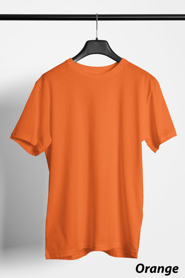 Plain Round Neck Regular Fit Cotton T-Shirt, 180 GSM in Melange