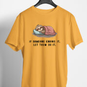 Printed Round Neck Regular Fit Cotton T-Shirt
