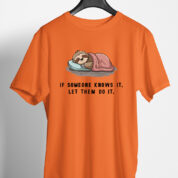 Printed Round Neck Regular Fit Cotton T-Shirt