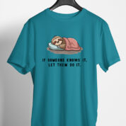 Printed Round Neck Regular Fit Cotton T-Shirt