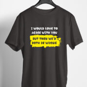 Printed Round Neck Regular Fit Cotton T-Shirt