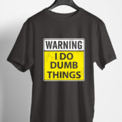 Printed Round Neck Regular Fit Cotton T-Shirt