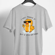 Printed Round Neck Regular Fit Cotton T-Shirt