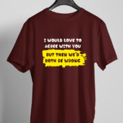 Printed Round Neck Regular Fit Cotton T-Shirt