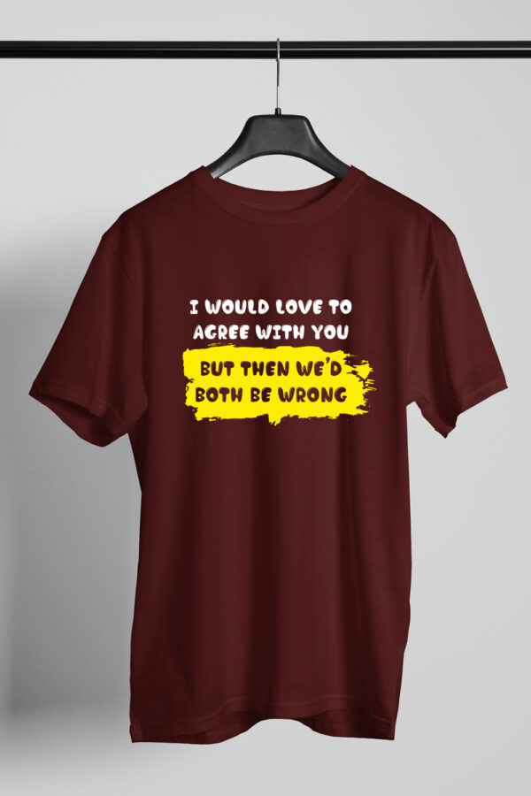 Printed Round Neck Regular Fit Cotton T-Shirt