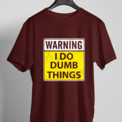 Printed Round Neck Regular Fit Cotton T-Shirt