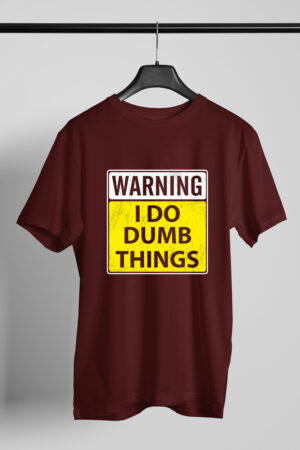 Printed Round Neck Regular Fit Cotton T-Shirt