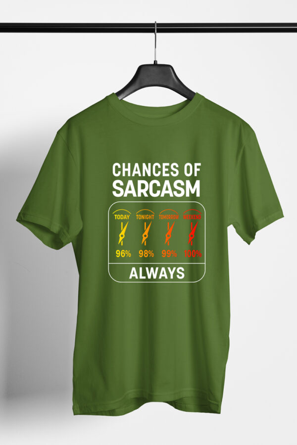 Printed Round Neck Regular Fit Cotton T-Shirt