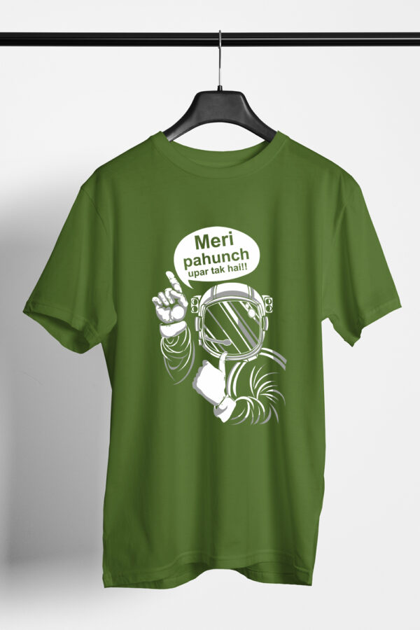 Printed Round Neck Regular Fit Cotton T-Shirt
