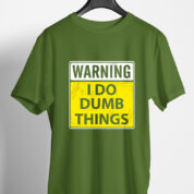 Printed Round Neck Regular Fit Cotton T-Shirt