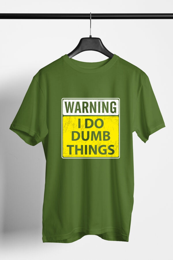 Printed Round Neck Regular Fit Cotton T-Shirt
