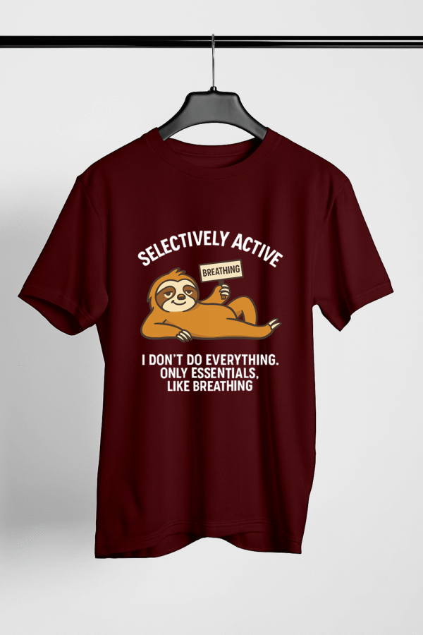 CHILL-4-Regular-Tshirt-Maroon