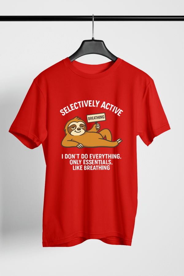 CHILL-4-Regular-Tshirt-Red