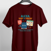 CHILL-5-Regular-Tshirt-Maroon