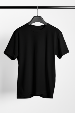 Solid Regular Fit T-Shirt – Black