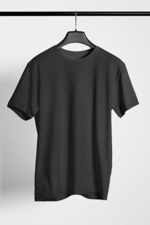 Solid Regular Fit T-Shirt – Charcoal Melange