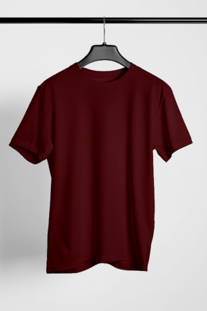 Solid Regular Fit T-Shirt – Maroon