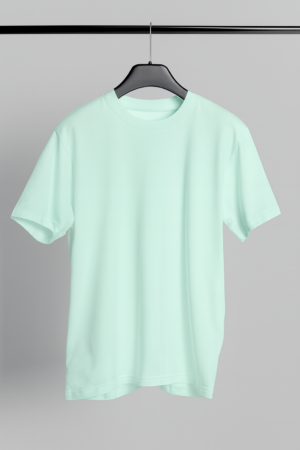 Solid Regular Fit T-Shirt – Mint Blue