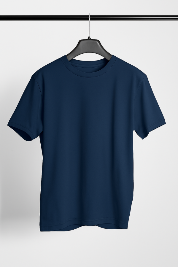 Plain-Regular-Tshirt-Navy-Blue