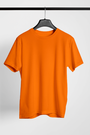 Solid Regular Fit T-Shirt – Orange