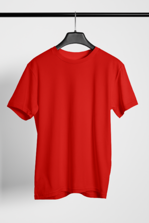 Solid Regular Fit T-Shirt – Red